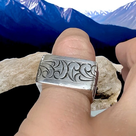 🌺 Lois Hill Sterling Ring-Heavy! - Picture 15 of 15